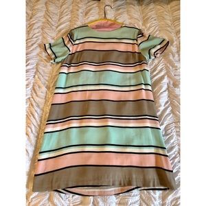 Lulu’s Pastel Striped Sheath Dress- Small